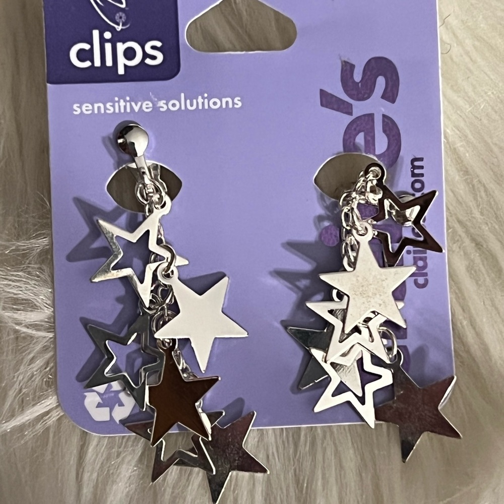 NEW Clip Dangle Earrings